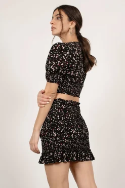 Tobi Delphine Ruched Mini Skirt -