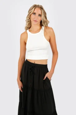Tobi Denarie Tiered Maxi Skirt -