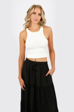 Tobi Denarie Tiered Maxi Skirt -