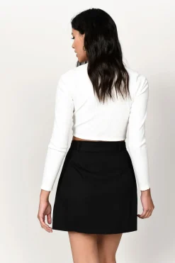Tobi Dezirae Double Slit Mini Skirt -
