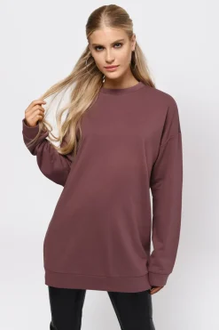 Tobi Don't Cross Me Oversized Sweater - Natural