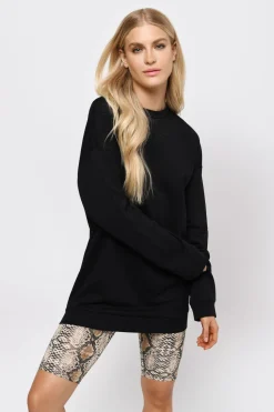 Tobi Don't Cross Me Oversized Sweater - Natural