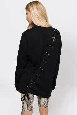 Tobi Don't Cross Me Oversized Sweater - Natural