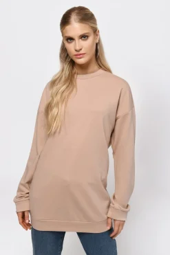 Tobi Don't Cross Me Oversized Sweater - Natural