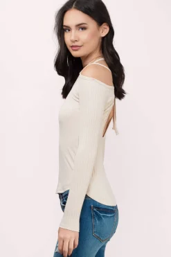 Tobi Don't Mind Me Cold Shoulder Top -