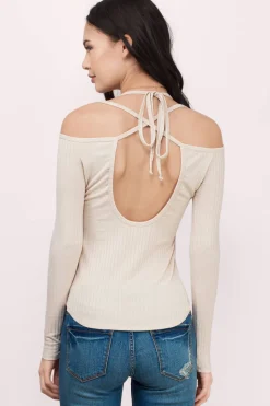 Tobi Don't Mind Me Cold Shoulder Top -