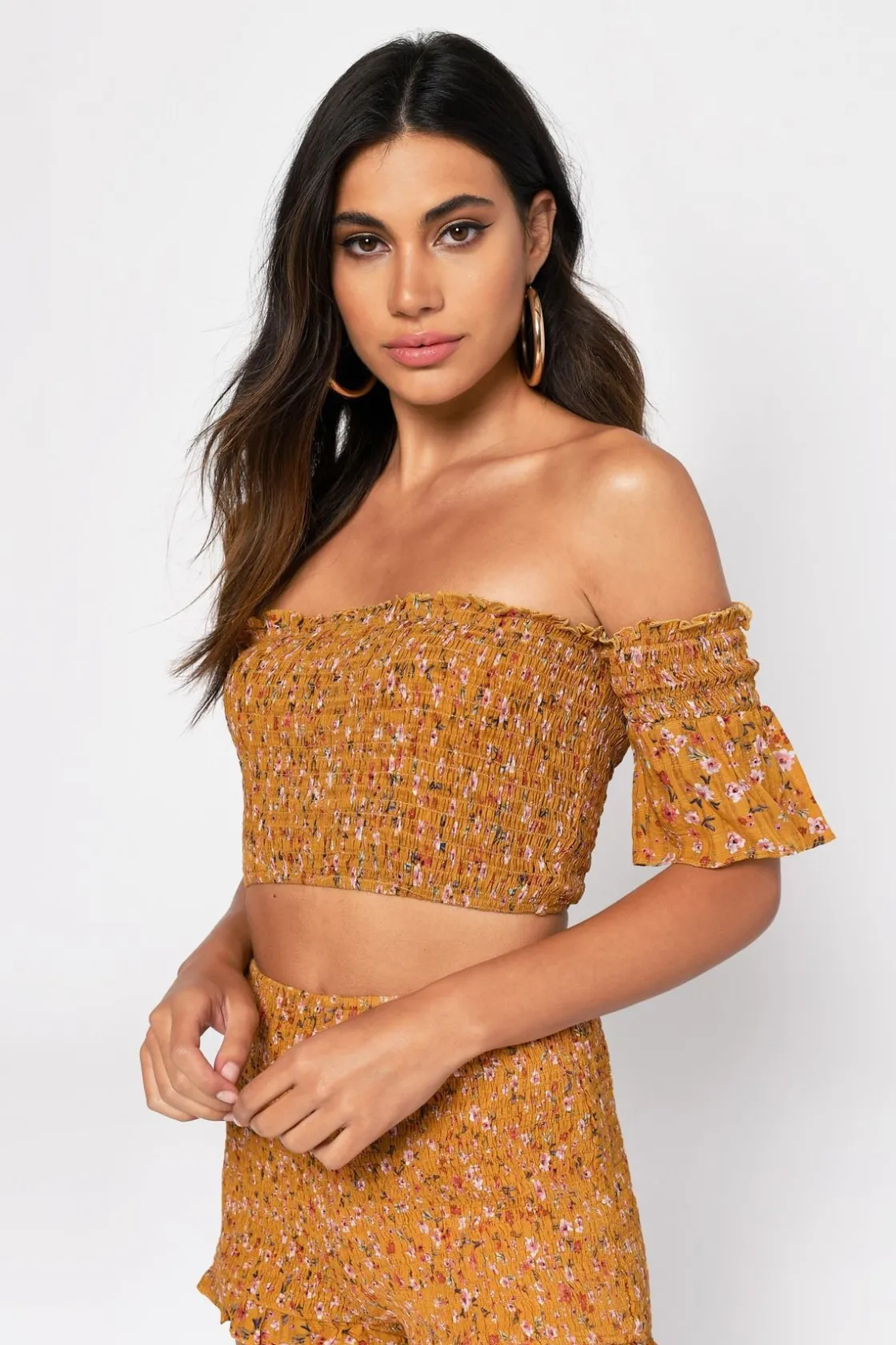 Tobi Double Time Crop Top -