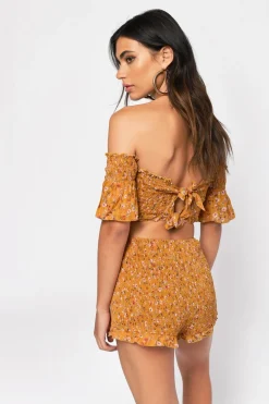Tobi Double Time Smocked Shorts -