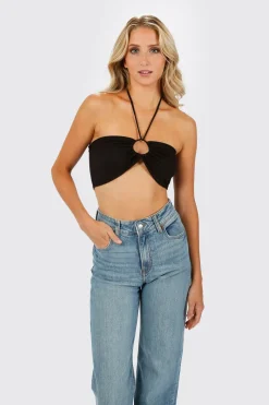Tobi Down To Miami Crop Top - Pistachio Green