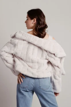 Tobi Dramatic Glam Faux Fur Jacket