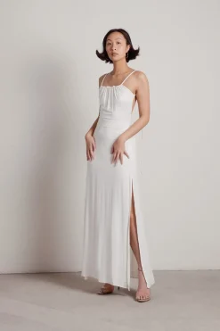 Tobi Dreaming Fool Ruched Backless Maxi Dress -