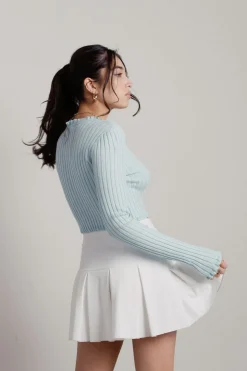 Tobi Dreamy Ruffle Cardigan -