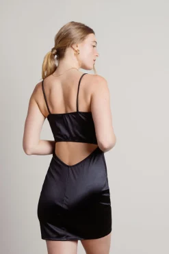 Tobi Dress Up Open Back Bodycon Mini Dress -