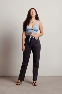 Tobi Drive To Malibu Crop Top - Chartreuse