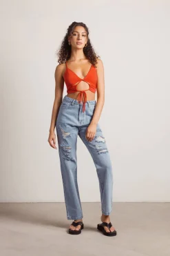 Tobi Drive To Malibu Crop Top - Chartreuse
