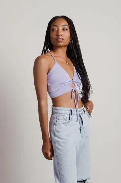 Tobi Drive To Malibu Crop Top - Chartreuse