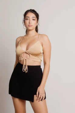 Tobi Drive To Malibu Crop Top - Chartreuse