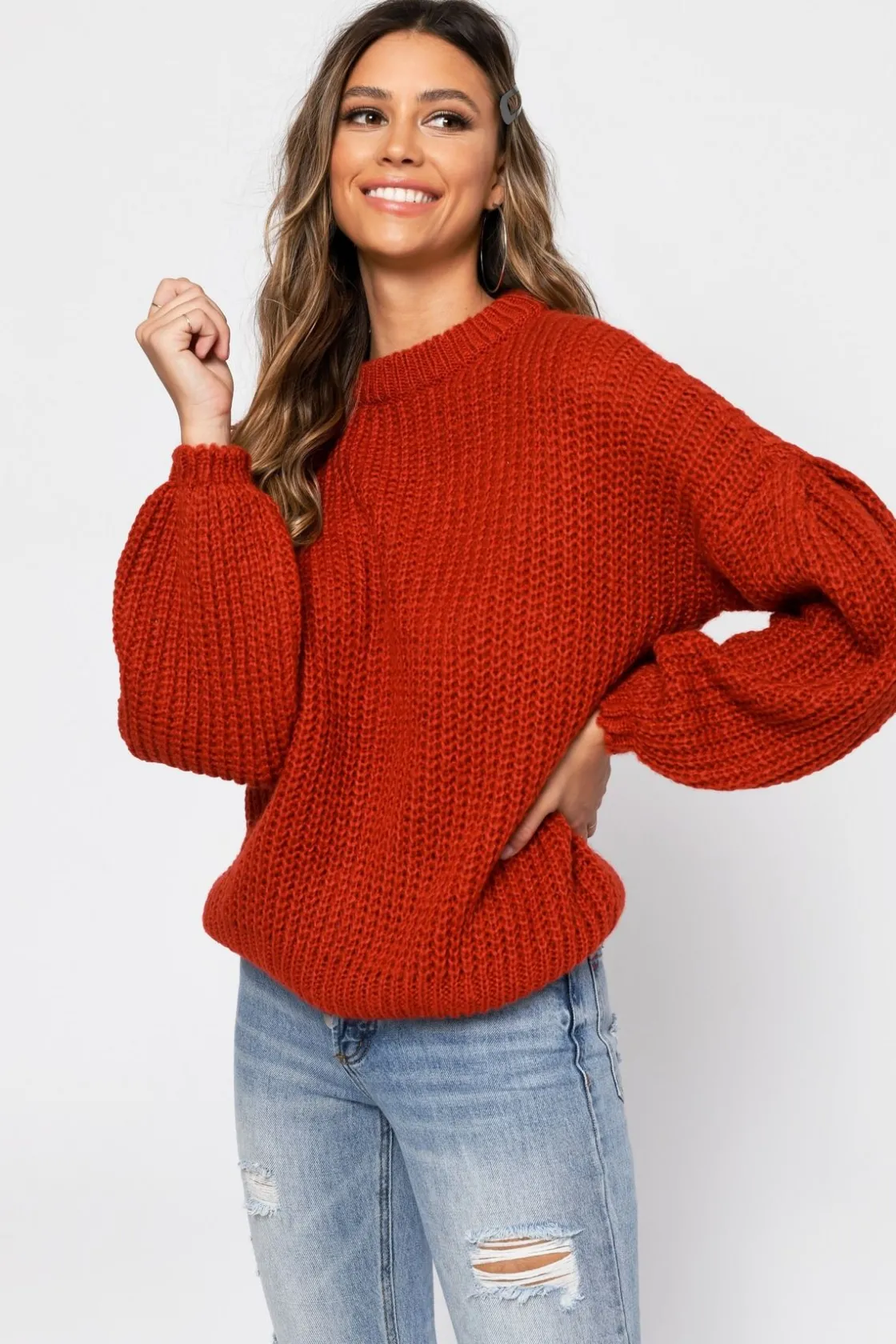 Tobi Drop It Knit Sweater -