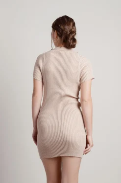 Tobi Edie Collared Sweater Mini Dress -