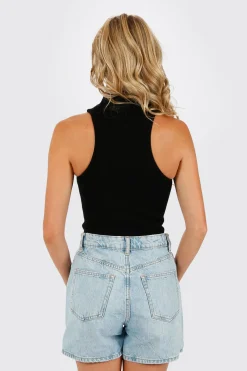 Tobi Edleen Turtleneck Bodysuit - Black