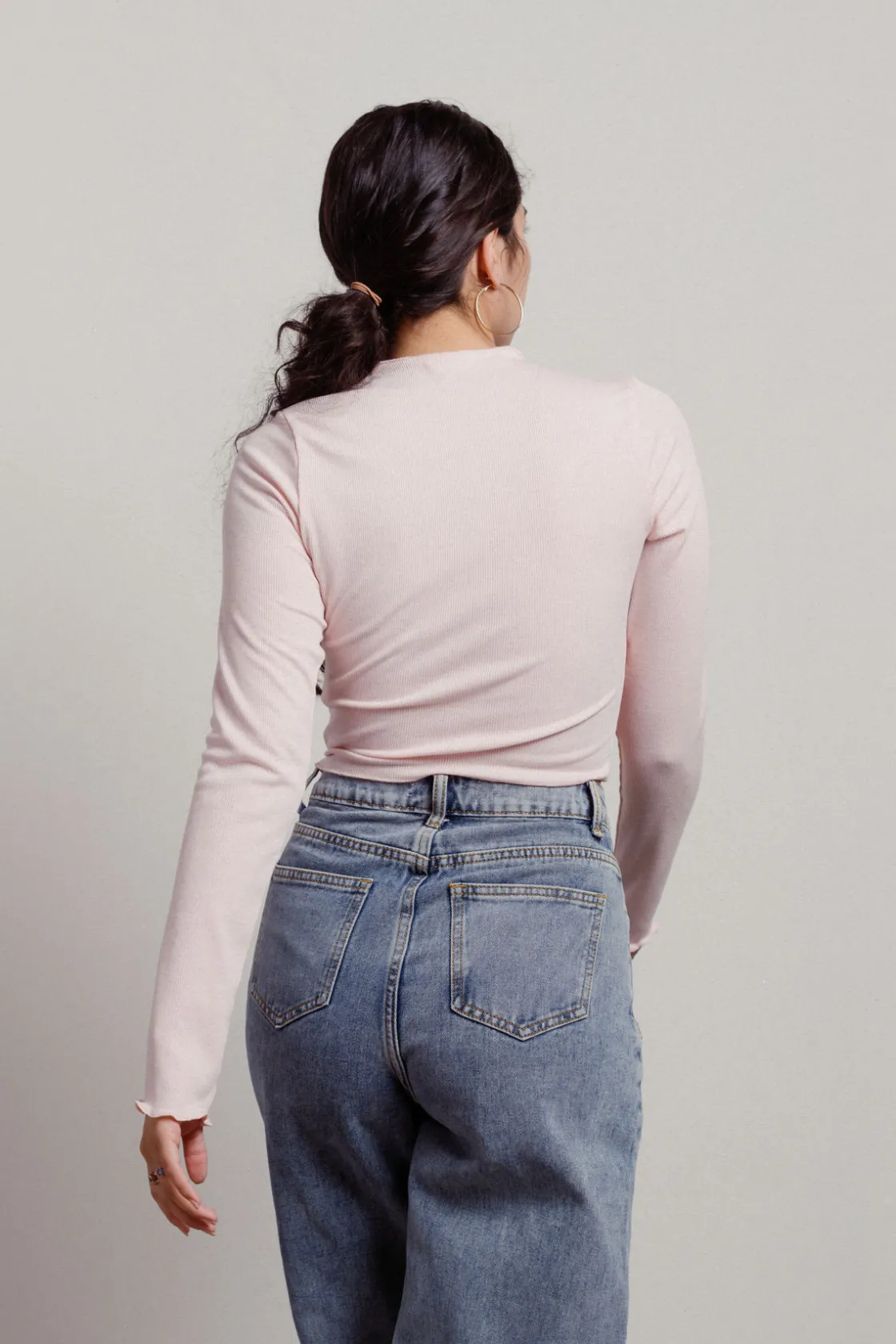 Tobi Elaire Two-toned Top - White & Blue