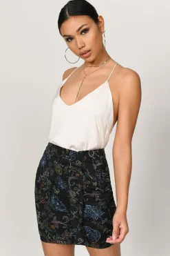 Tobi Eli Floral Mini Skirt -