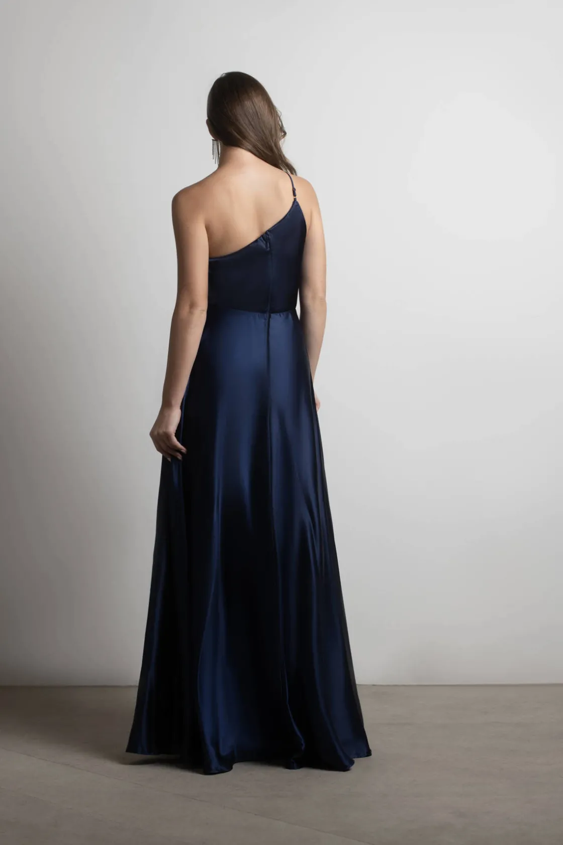 Tobi Elisa Satin One Shoulder Maxi Dress -