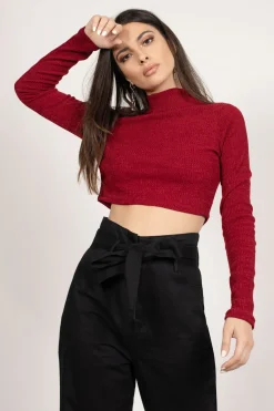 Tobi Eliza Crop Top - Black