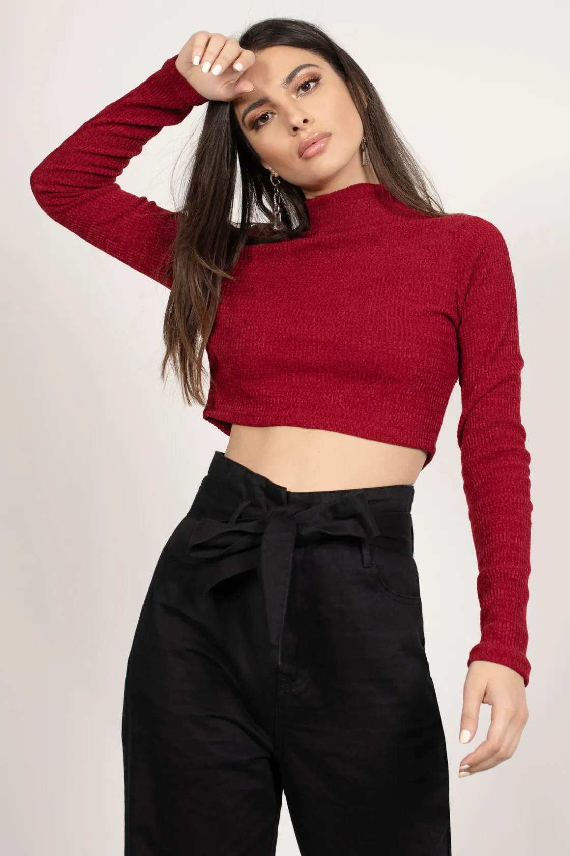 Tobi Eliza Crop Top - Black