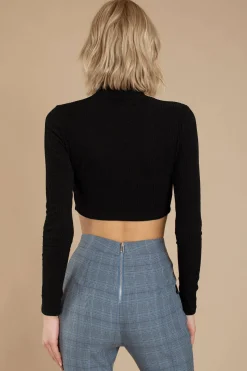 Tobi Eliza Crop Top - Black
