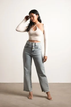 Tobi Elki Crop Top And Cardigan Set -