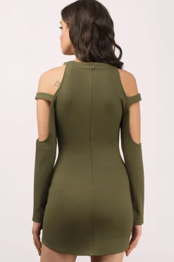 Tobi Elle Cold Shoulder Bodycon Mini Dress -