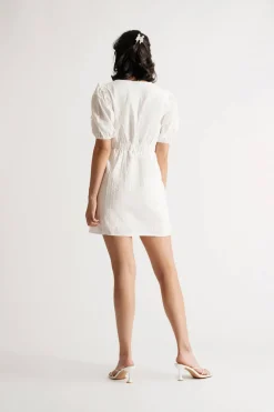 Tobi Eloise Plunging Lace Mini Dress -