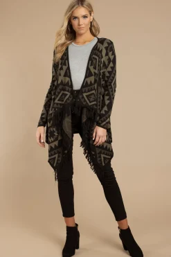 Tobi Embers Aztec Print Cardigan -