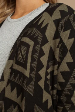 Tobi Embers Aztec Print Cardigan -