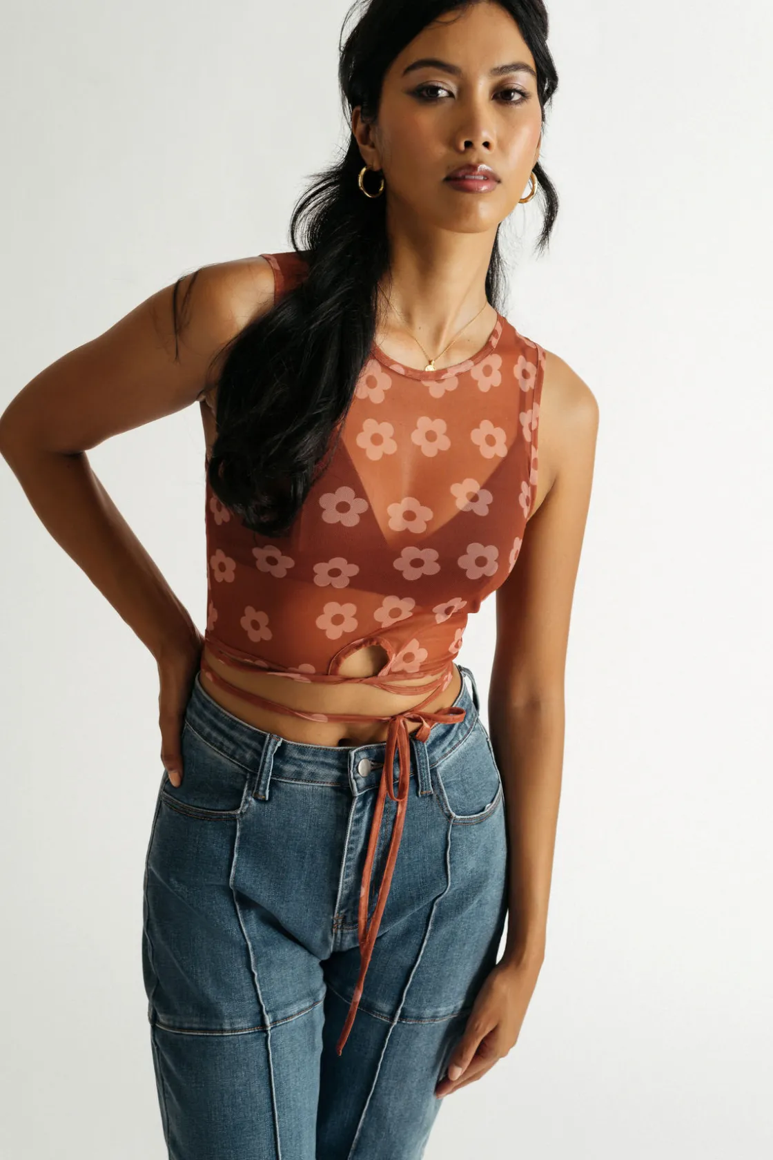 Tobi Emi Crop Top - Ginger