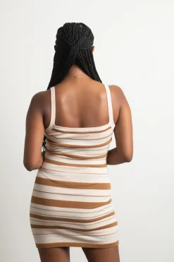 Tobi Emilia Stripe Knit Mini Dress -