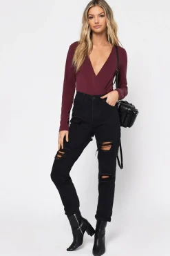Tobi Emma Plunging Bodysuit -