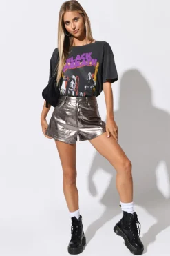 Tobi Eno Metallic Shorts -