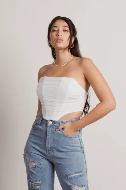 Tobi Eunji Corset Top - Off White