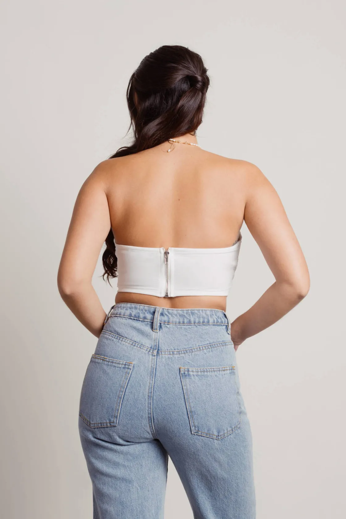 Tobi Eunji Corset Top - Off White