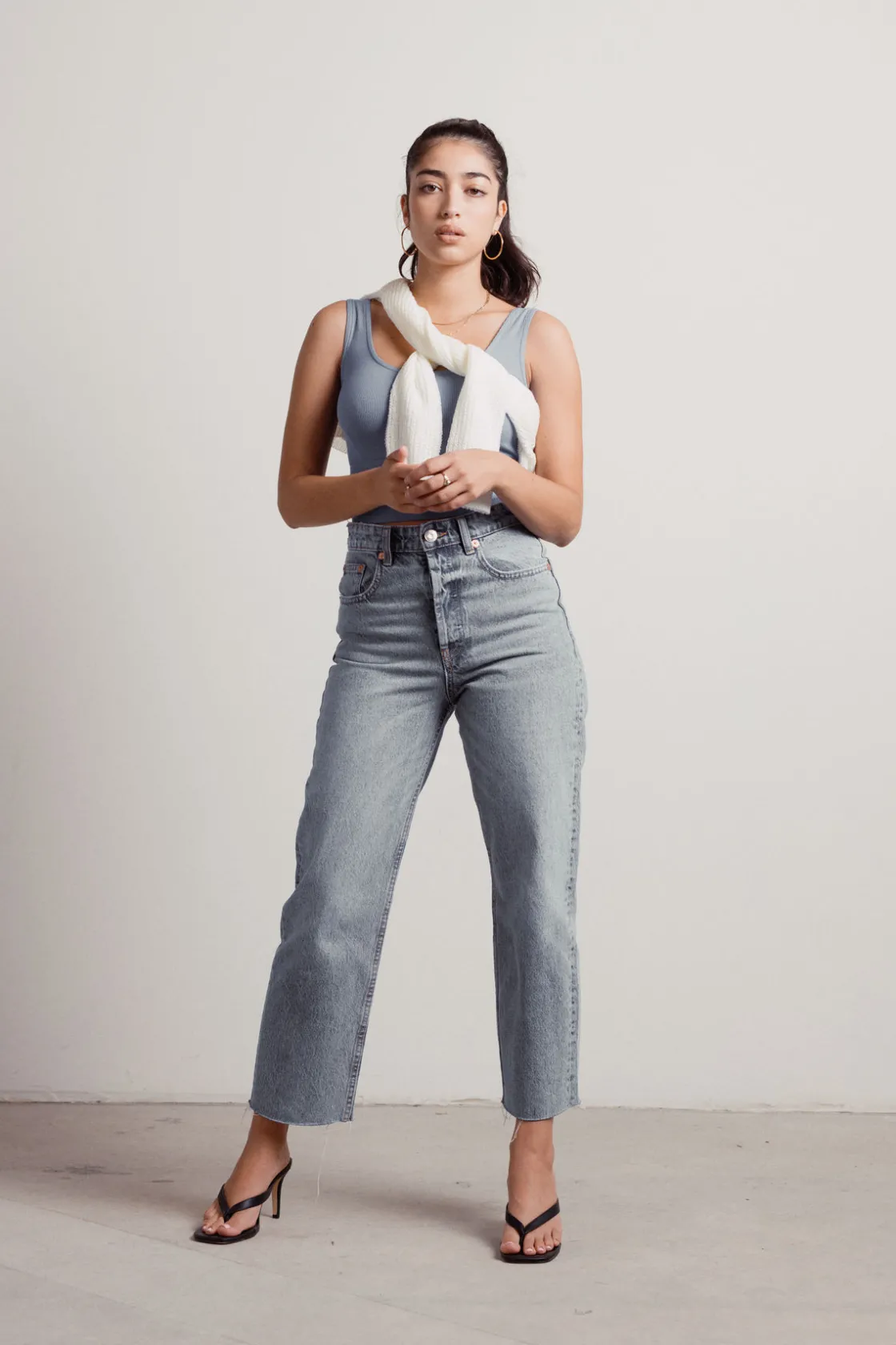 Tobi Eva Tank Top - Peri Blue