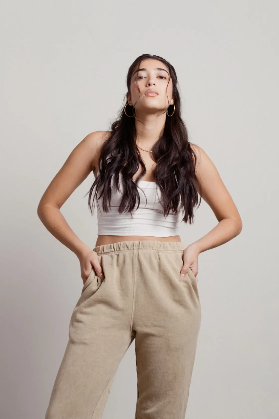 Tobi Everyday French Terry Sweatpants - Olive