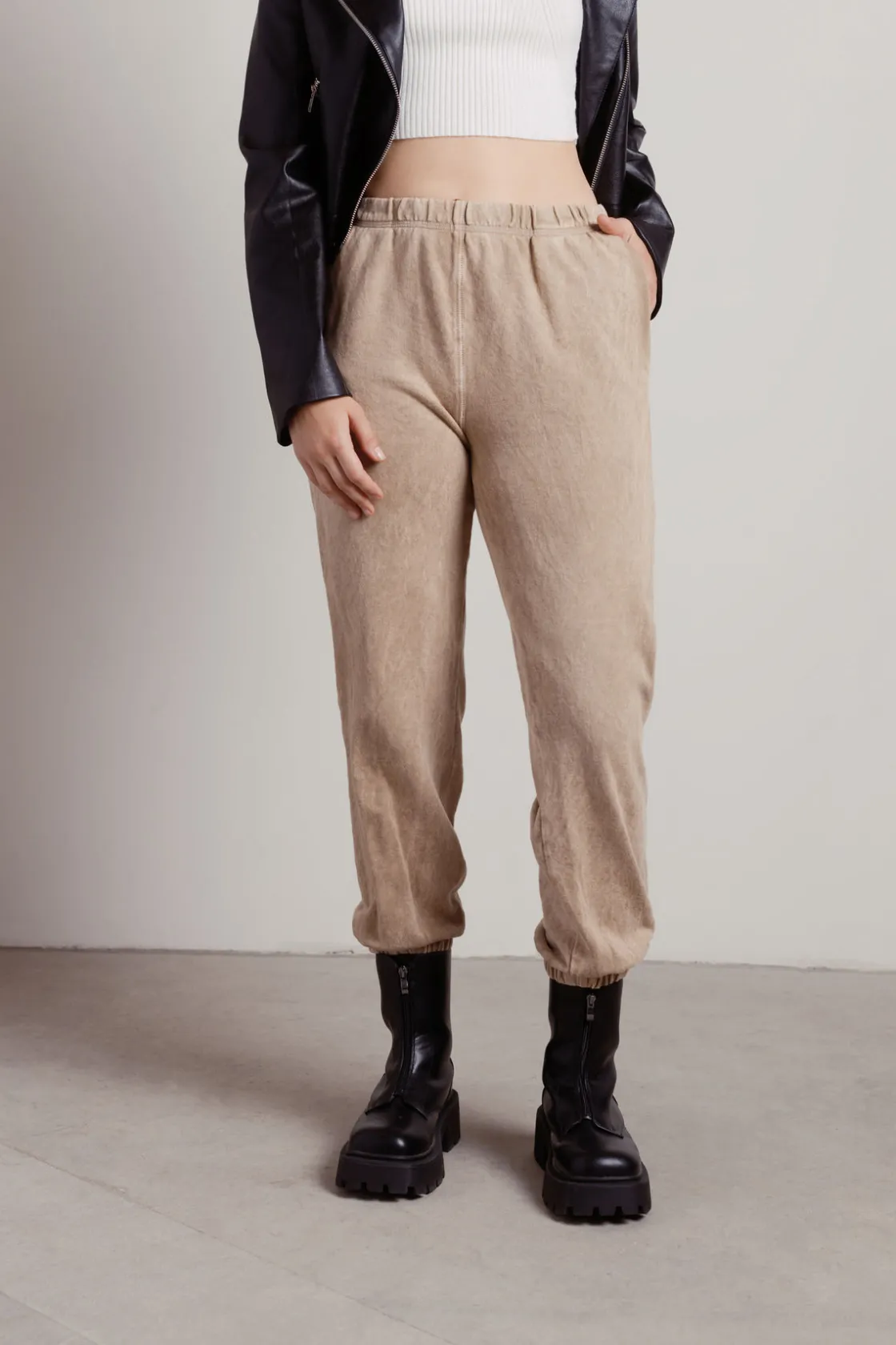 Tobi Everyday French Terry Sweatpants - Olive