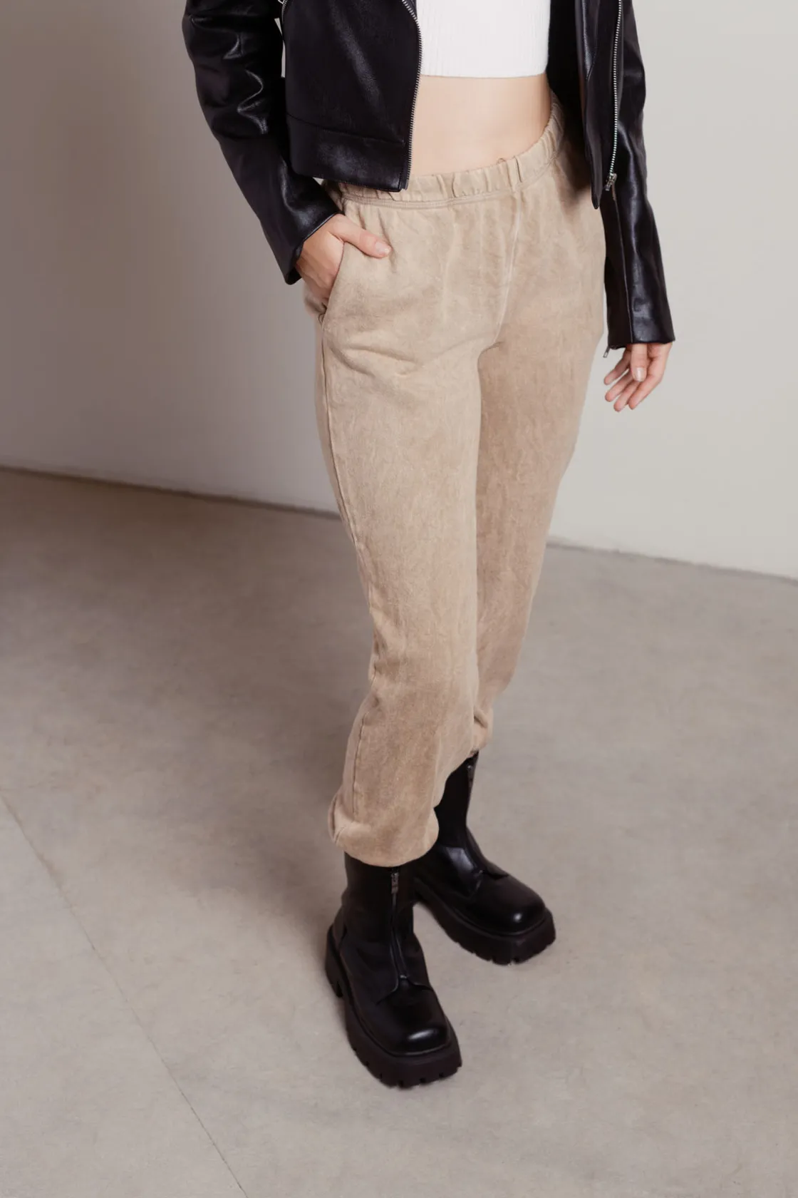 Tobi Everyday French Terry Sweatpants - Olive