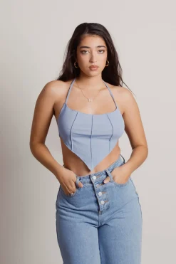 Tobi Evolved Crop Top - Oatmeal