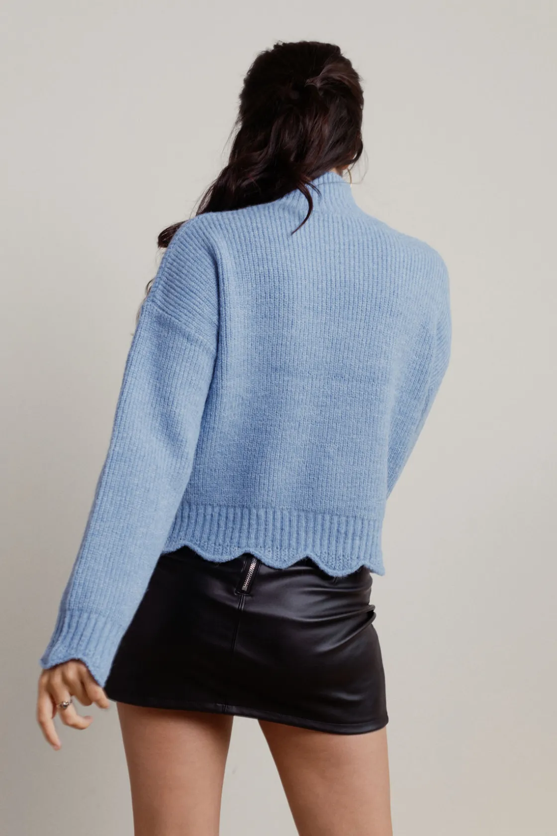 Tobi Extra Passion Ribbed Sweater - Rose
