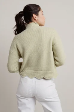 Tobi Extra Passion Ribbed Sweater - Rose