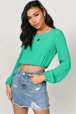 Tobi Eyes For You Open Back Top - Grey