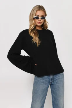 Tobi Faded Love Crew Neck Sweater - Toast